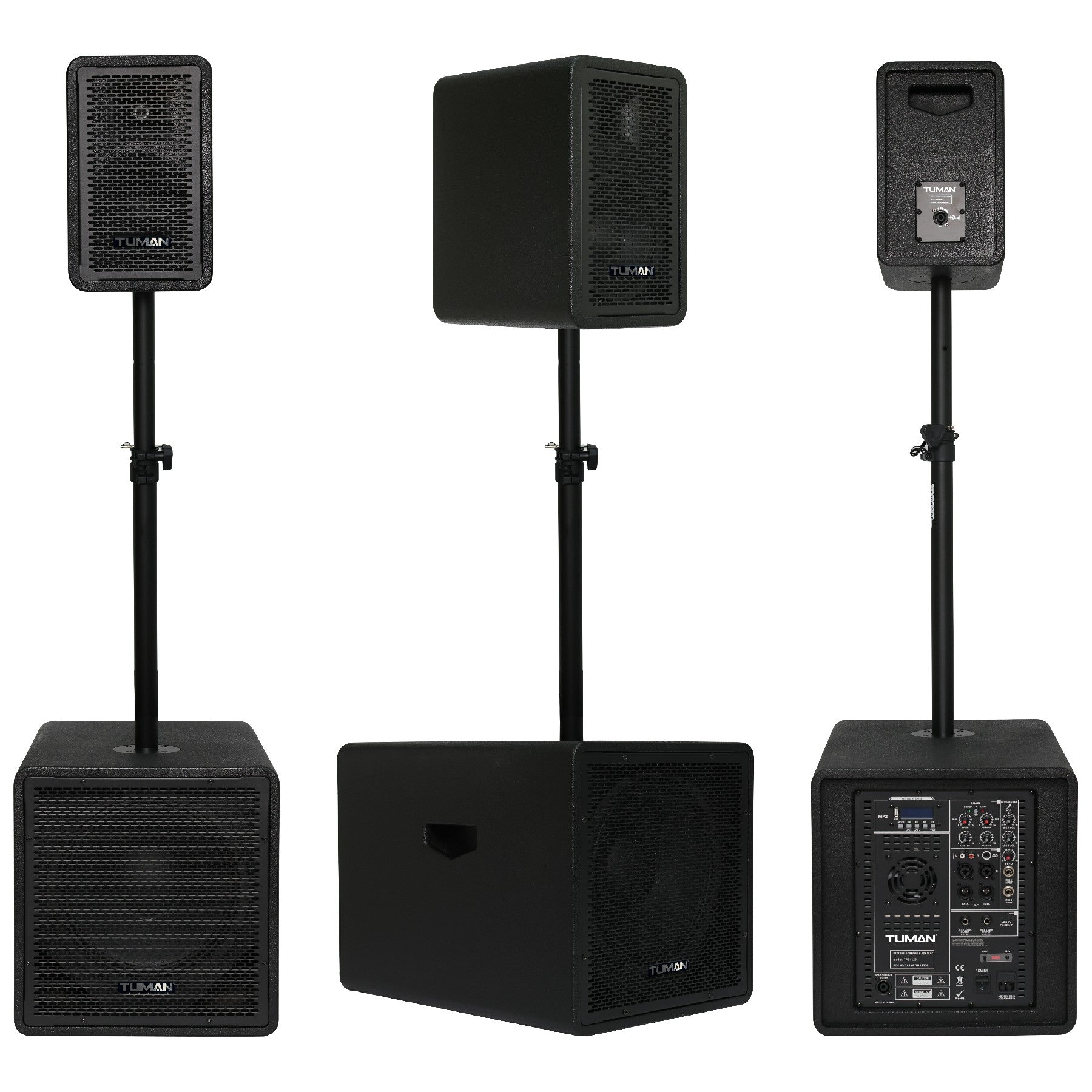 TUMAN 2.2 Channel Professional Party Karaoke PA System TPS1226CO