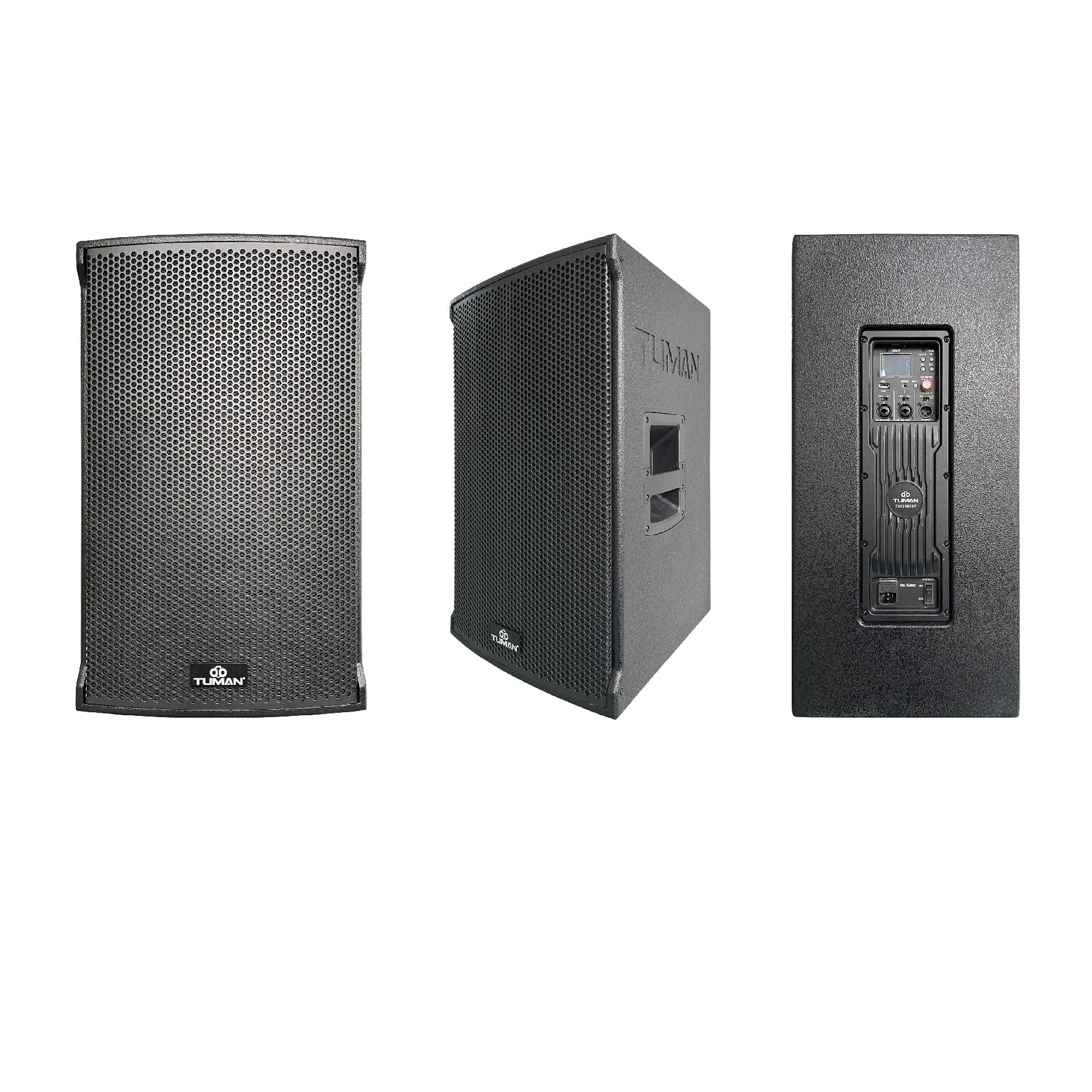 TUMAN 15 inch professional active wooden speaker TU0215DSP