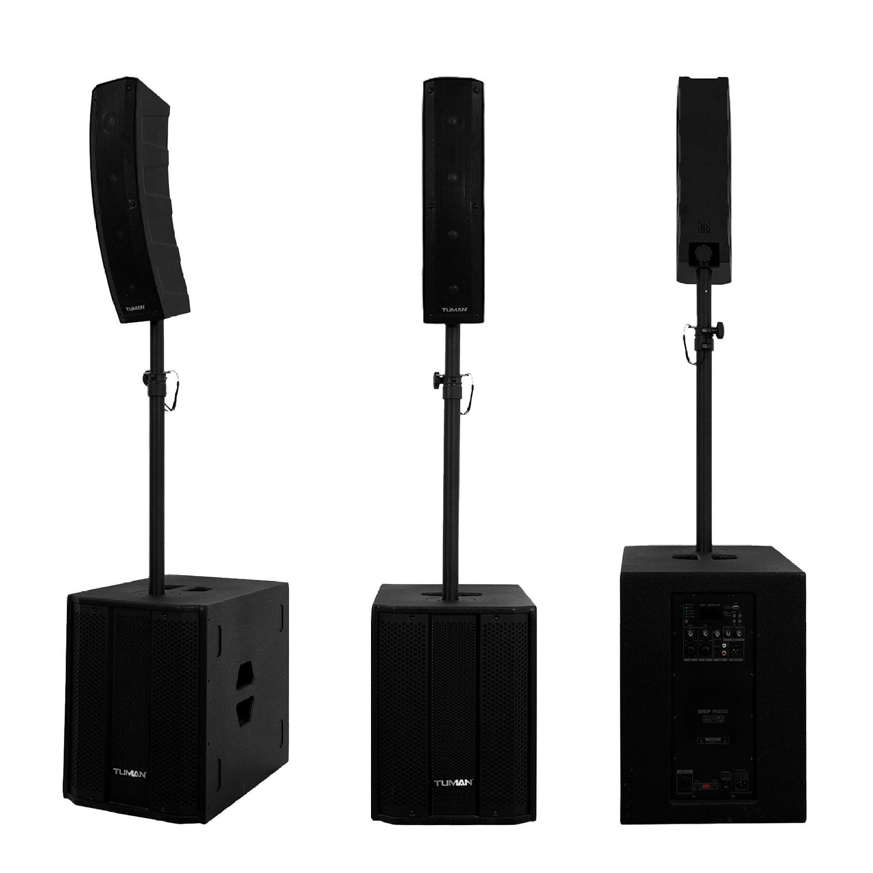 TUMAN 12 Inch 1.1 High Power Professional Audio System with DSP TU1201DSP