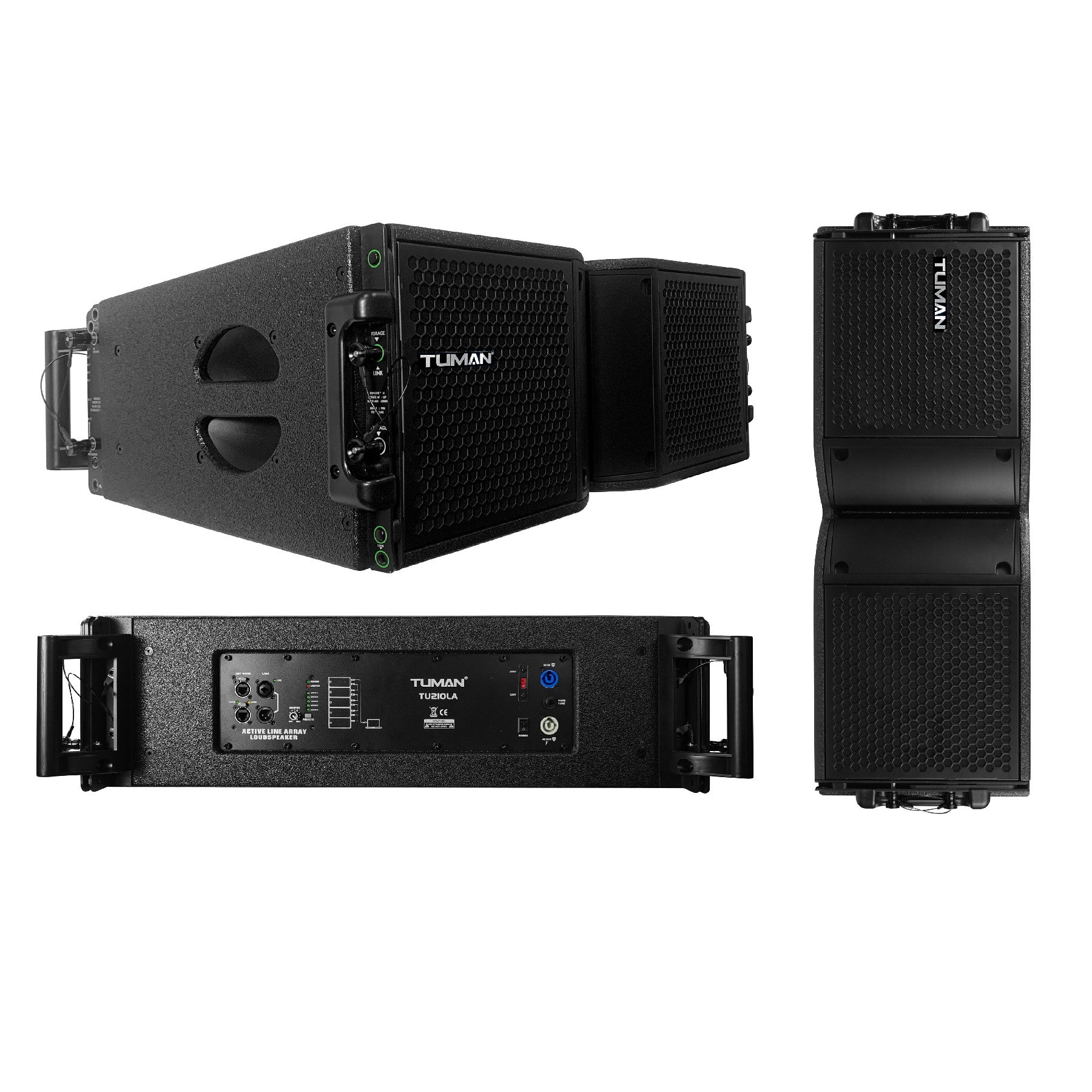 TUMAN Dual 12inch speaker active wooden array line TU210LA